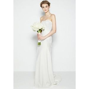 NICOLE MILLER KRISTEN SILK WEDDING DRESS GH10004